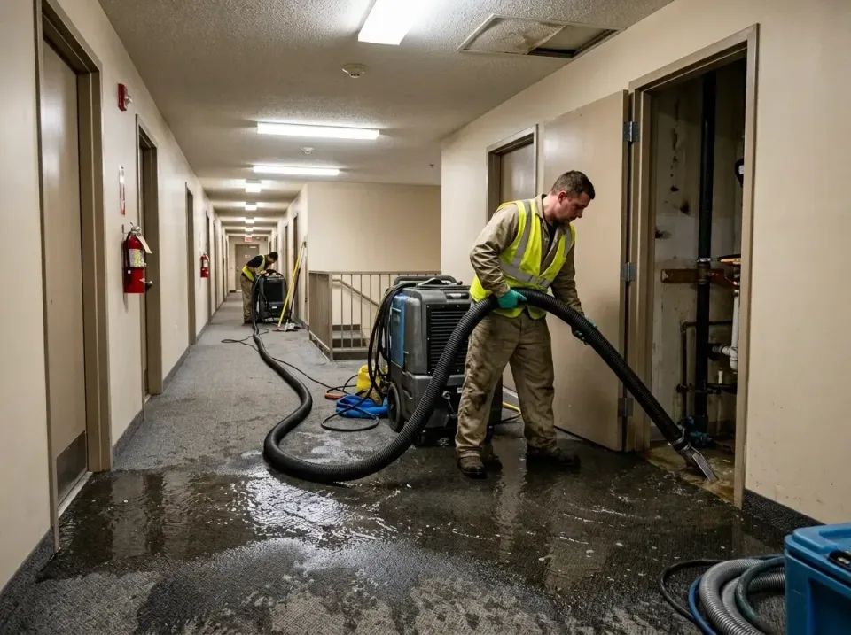 multi-unit-apartment-hallway-f-005 — frequently asked questions, Emergency Burst Pipe Water Extraction & Removal in Glenmoor…